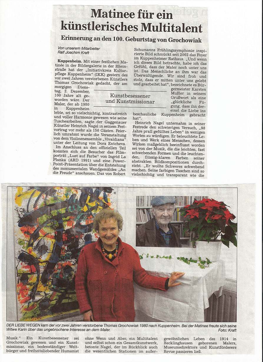 Badische Neueste Nachrichten, Artikel vom 02.12.2014