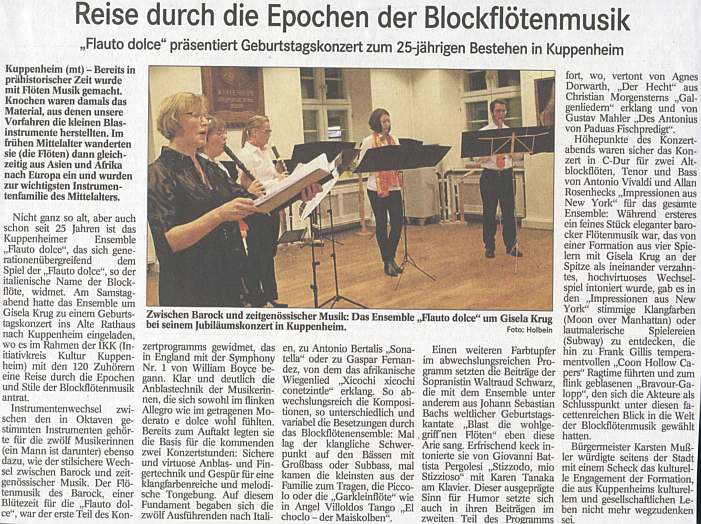 Badisches Tagblatt, Artikel vom 20.10.2014