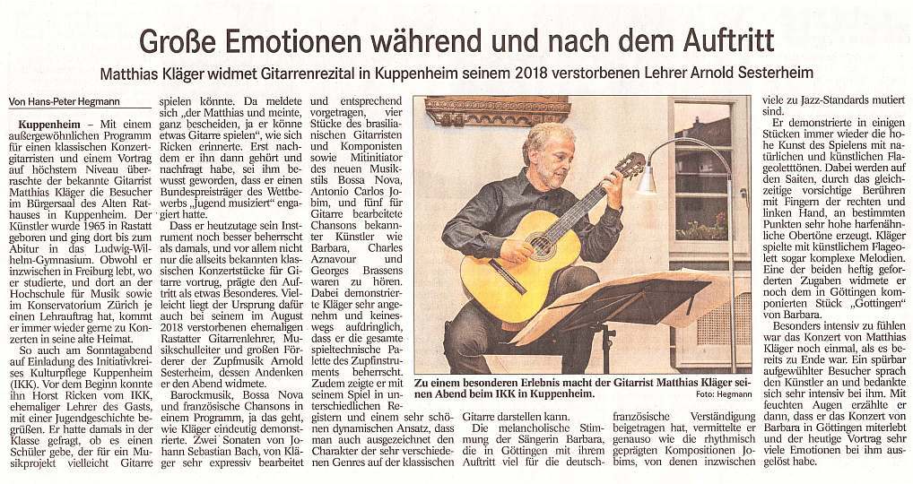 Badisches Tagblatt vom 08.10.2019