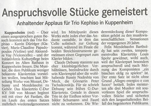 Badisches Tagblatt vom 16.10.2013